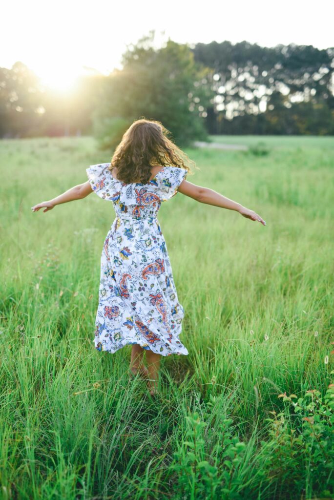 chic floral dress